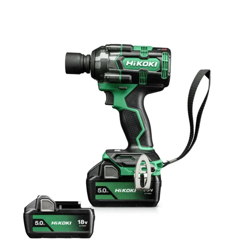 HiKOKI WR18DHWPZ Clé à chocs - 1/2" - 18V avec 2x batteries 5.0Ah et chargeur dans HSC II