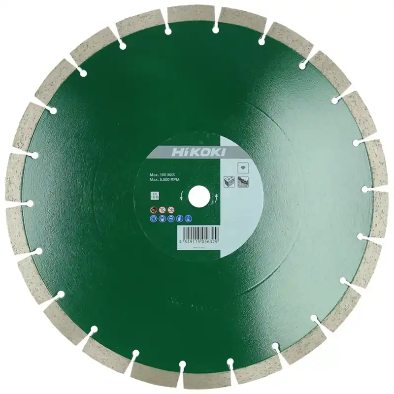 HiKOKI 773006 Lame de scie diamantée 350 x 20 x 15 - Segment universel - 350mm