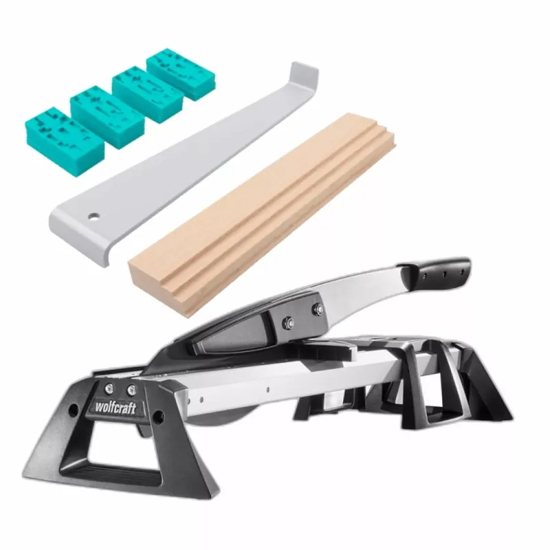 Wolfcraft VLC 800 Coupeur de stratifiés + kit de pose 20 pièces