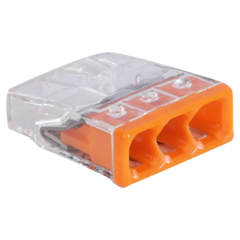 Wago 2273-203 Connecteur de câble 3 pôles - transparent/orange (30 pièces)