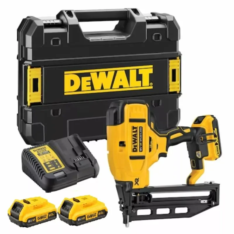 DeWALT DCN662D2-QW Kit cloueuse sans fil 18 V Li-ion XR (2 x 2,0 Ah) dans TSTAK - 32-64 mm - sans charbon