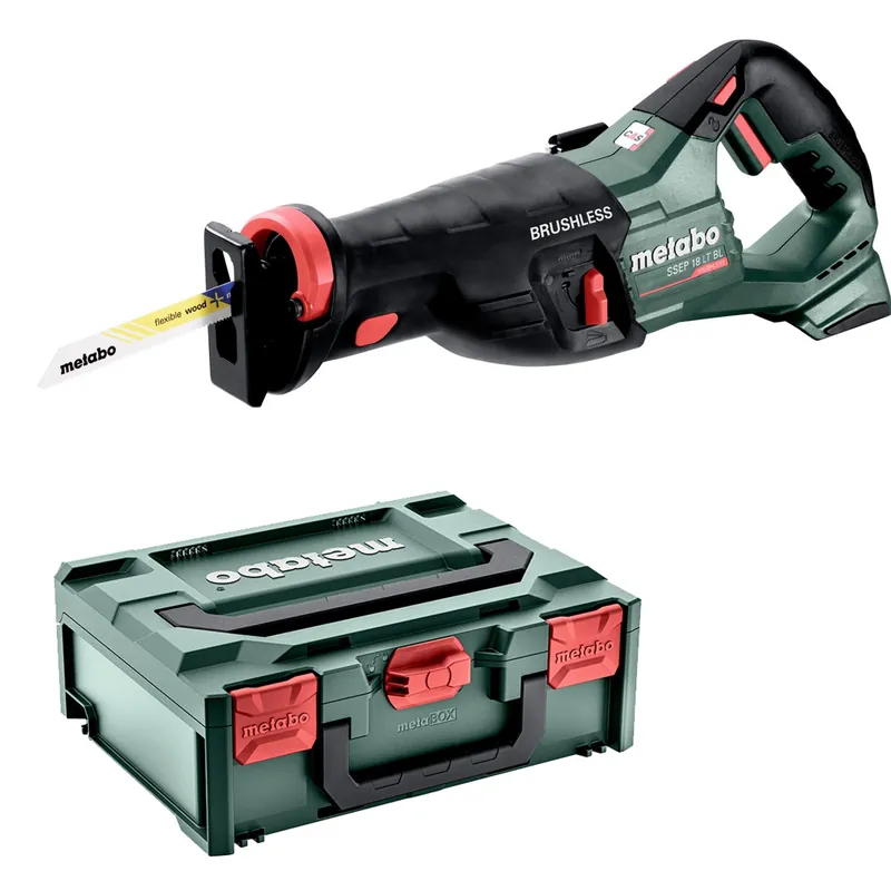 Metabo SSEP 18 LT BL 18 V Li-ion Scie sabre sans fil avec coffret Metabox