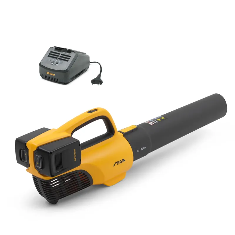 Stiga BL 300e Kit Accu souffleur de feuilles (2x 4,0Ah batterie) - 20V