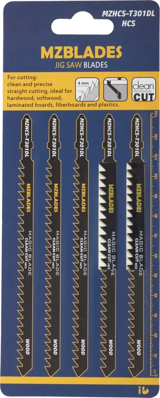 Multizaag MZHCS-T301DL Lame de scie sauteuse pour bois - Lot de 5
