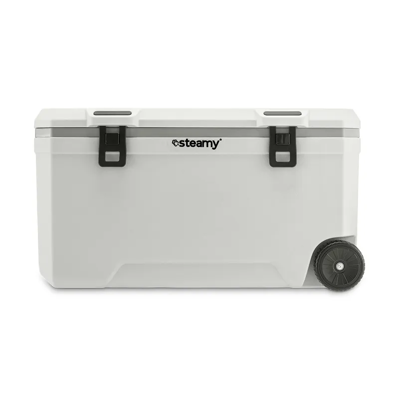 Steamy SCM120W Marine 120 Glacière à roulettes - 120 L - Blanc