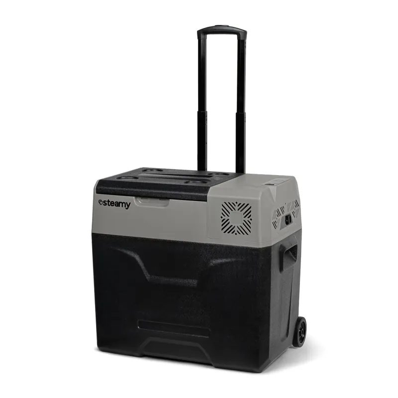 Steamy-E SECCX50 Glacière à compresseur électrique sur roues - 50L