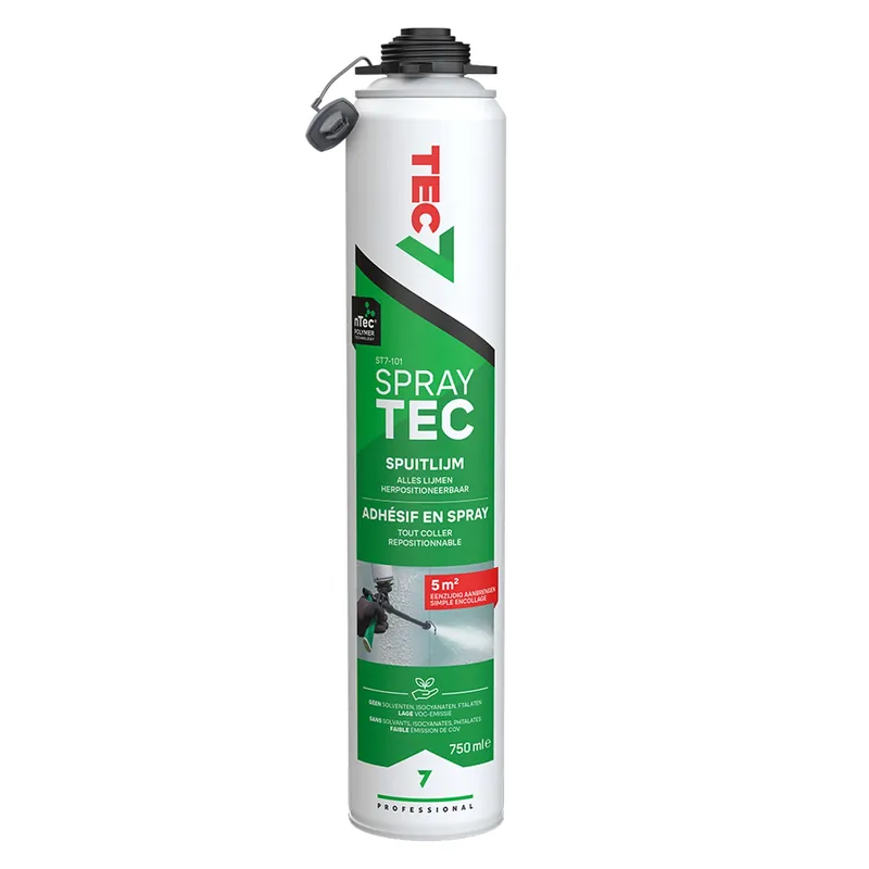 TEC7 ST7-101 Spraytec Colle en spray pour le collage sur toute la surface - aérosol - 750 ml