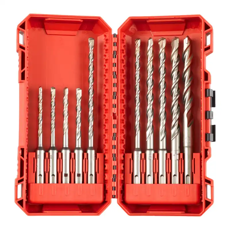 Milwaukee 4932492117 Ensemble de 10 forets SDS-PLUS M2 dans Packout