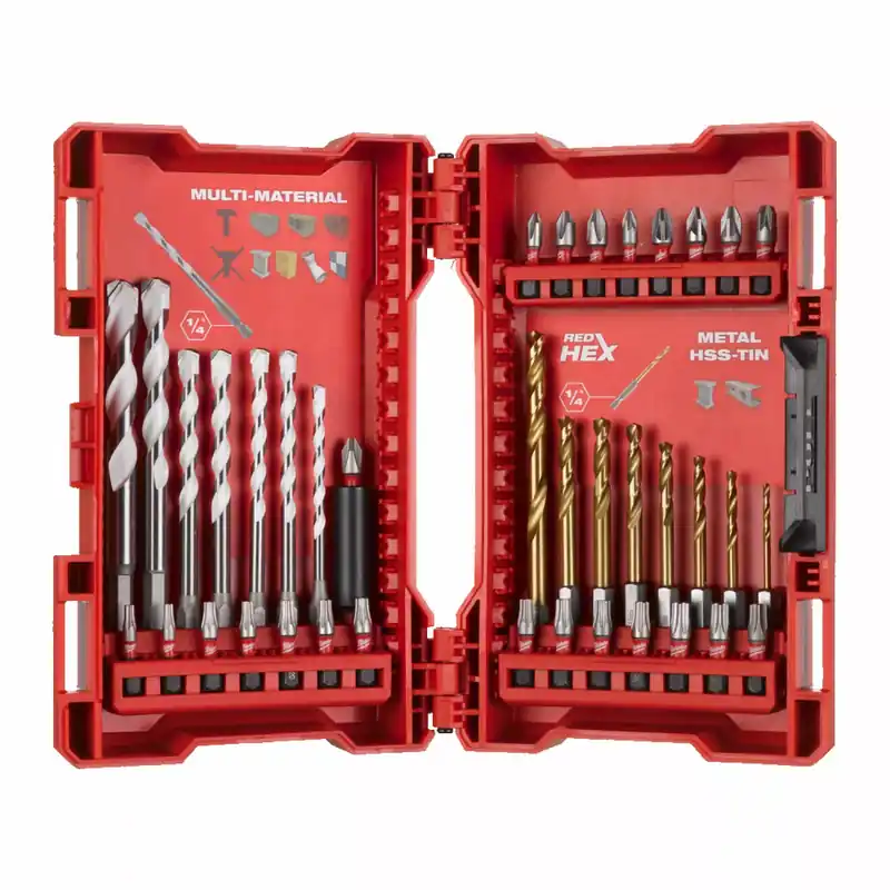 Milwaukee 4932479854 Ensemble de perceuses à percussion Shockwave - 39 pièces