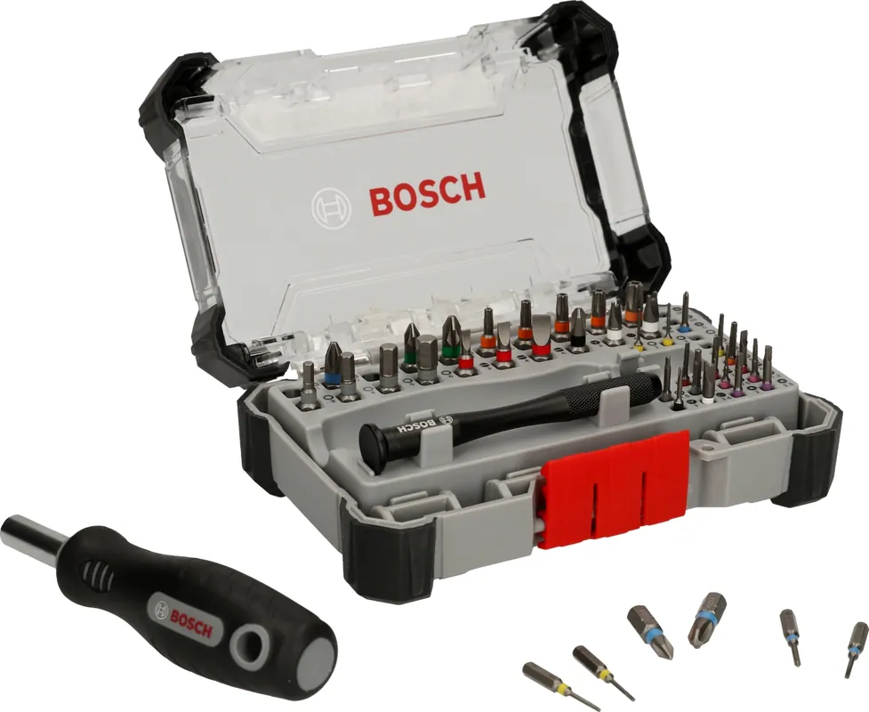 Bosch 2607002835 Jeu de 42 embouts de précision - code couleur