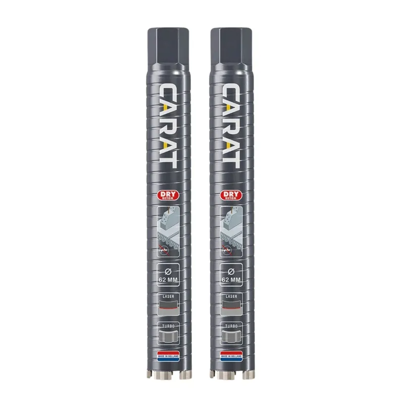 Foret diamant pour perçage à sec Carat ED0623002A24 - 62 x 300 mm - 5/4‘‘ UNC - pack avantageux