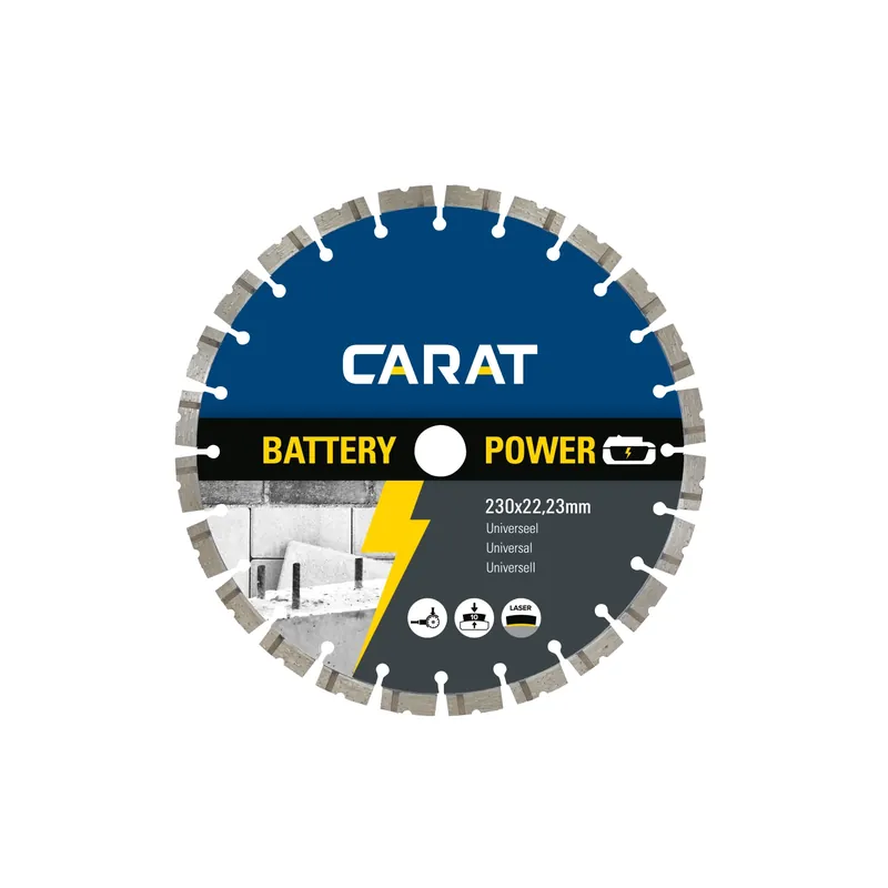 Carat CBP2303000 Lame diamantée pour coupe à sec - 230 x 22.23mm - Universelle