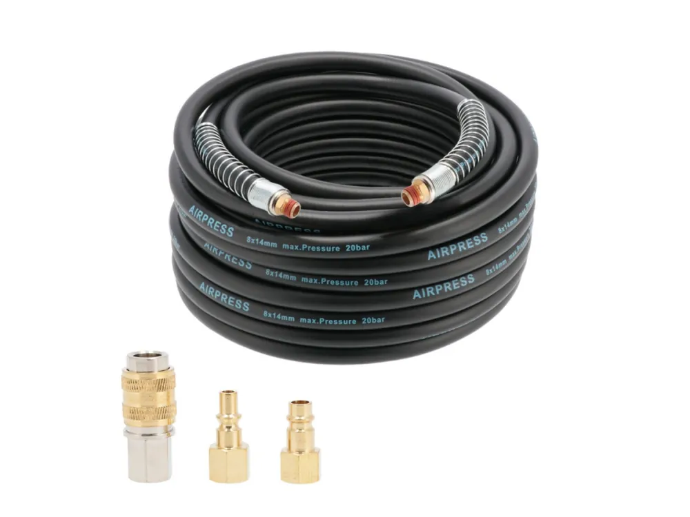 Airpress 40492 Tuyau d‘air - 20 bar - 1/4" avec embouts