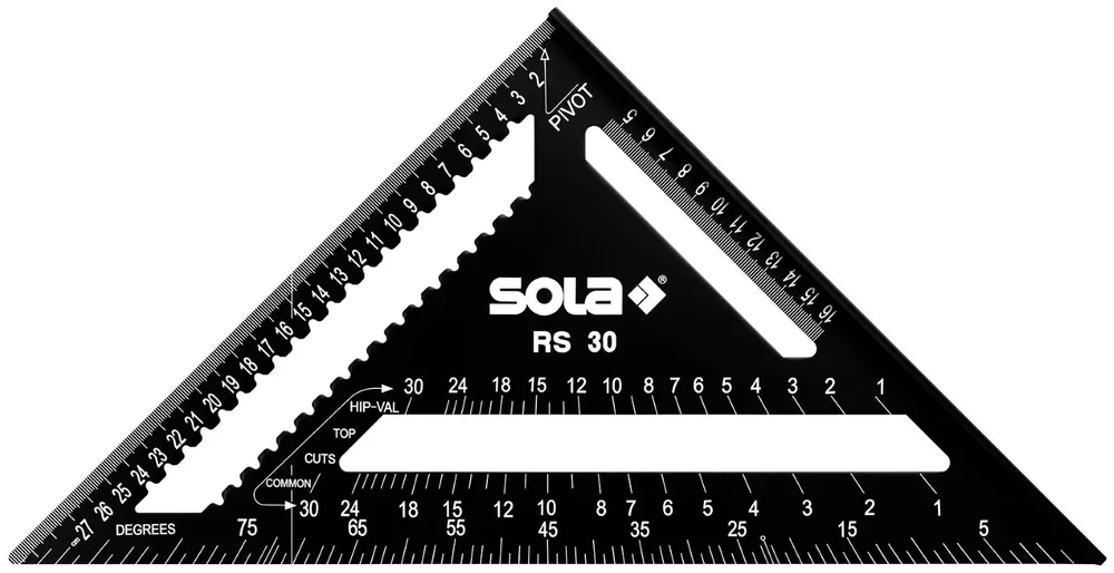 Sola RS 30 Triangle de Mesure Métrique - 30cm