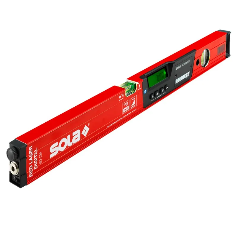 Sola RED 60 Laser DIGITAL Niveau à bulle numérique en aluminium - Bluetooth - 600 mm