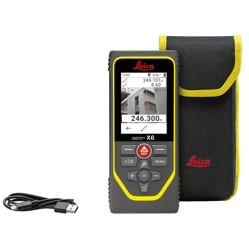 Leica Disto X6 Distancemètre en sac - Bluetooth - 250m - IP65