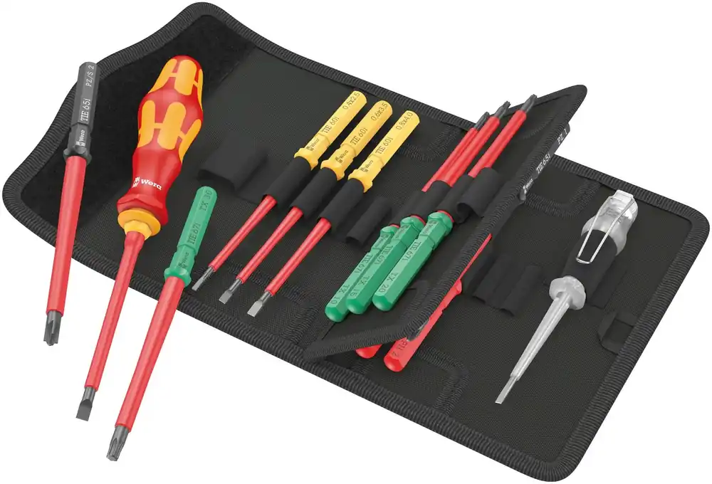 Wera 05006607001 Jeu de lames interchangeables VDE 16 pièces en coffret