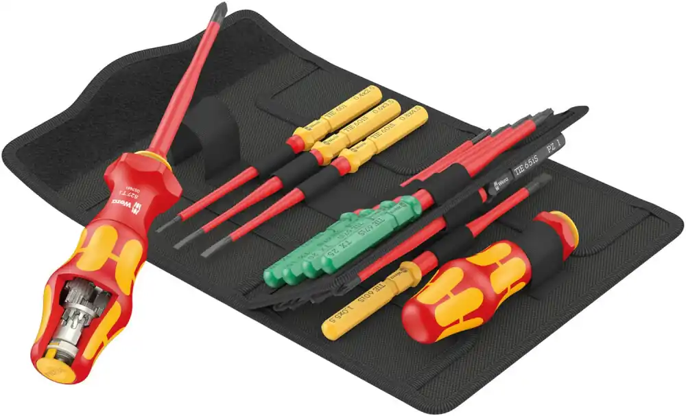 Wera 05006640001 Jeu de tournevis Kraftform Kompakt Turbo i 1 en 16 pièces
