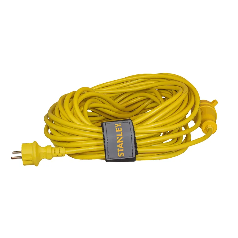 Stanley STA275134 Rallonge électrique - Schuko H05VVF - 3x1.5 mm² (Type C) - 10m