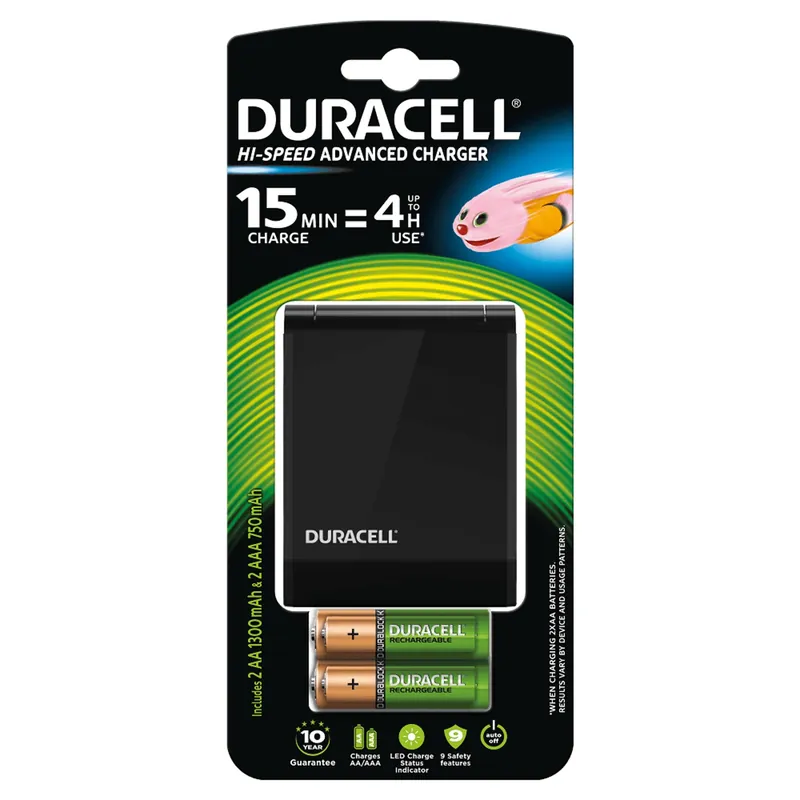Duracell Chargeur de piles CEF 27 Hi-speed