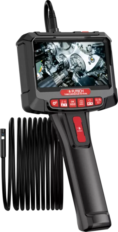 FUTECH Tubecorder 5.5 Caméra d‘inspection double - 5mm x 5m