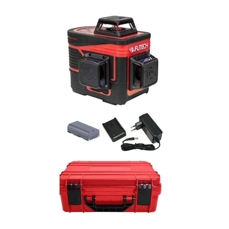FUTECH MC3D Multicross 3D Laser croisé compact dans un coffret - rouge - 2x 120 m - 3 lignes