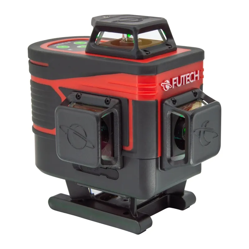 Futech MC4D Multicross 4D Compact Laser à lignes croisées dans un coffret - vert - 150 m - 4 lignes