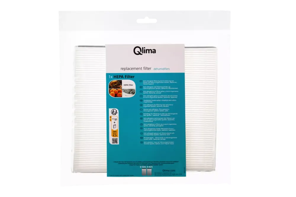 Qlima D 82x Filtre HEPA pour D 820 A/ D 825 PA Smart