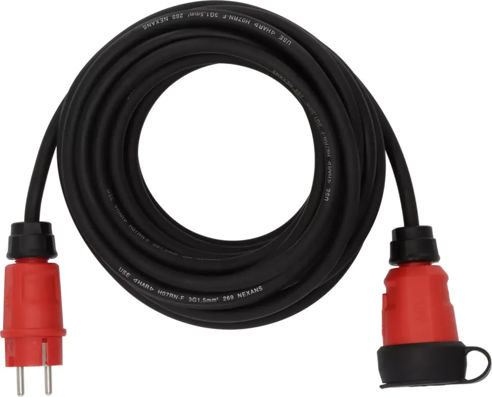 Brennenstuhl Professionnel VN 1110 Rallonge H07RN-F 3G1,5 - IP44 - 10m - Noir