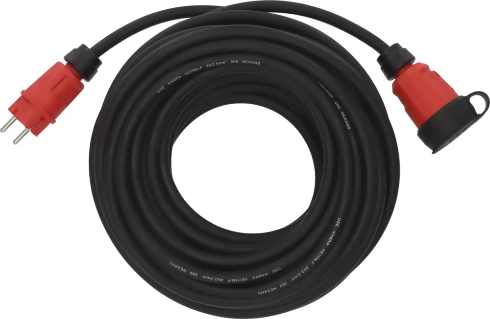 Brennenstuhl Professional VN 2200 Rallonge H07RN-F 3G2,5 - IP44 - 25m - Noir