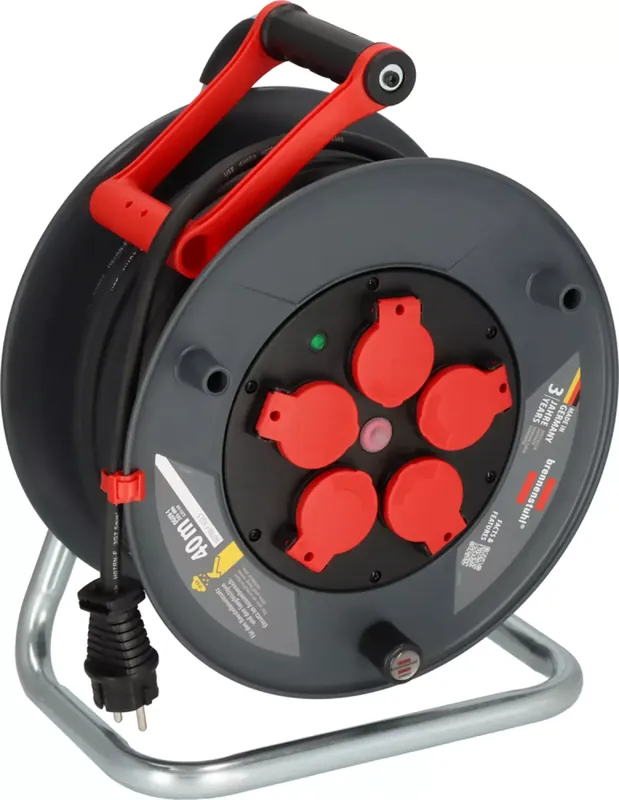 Brennenstuhl Professional KU 4200 enrouleur de câble 5 prises 320 H07RN-F 3G2,5 - IP44 - 40m