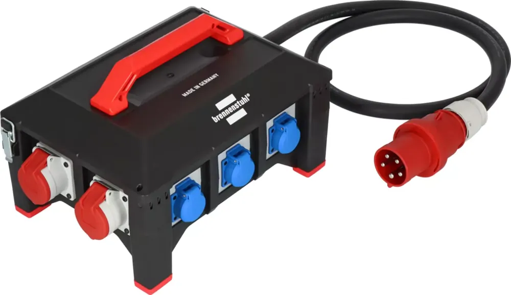 Brennenstuhl Professional BSV 5-63A répartiteur de courant en caoutchouc - H07RN-F 5G16,0 1xCEE32A+2x16A, 6x230V - 2m