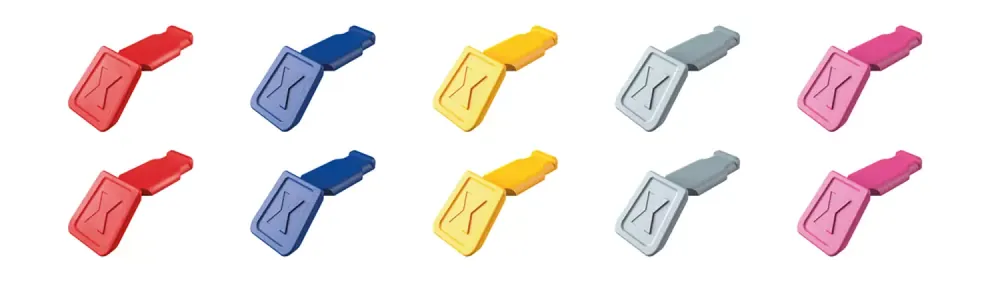 Knipex 00 61 10 C V01 ColorCode clips mélange de couleurs 1 (10 pièces)