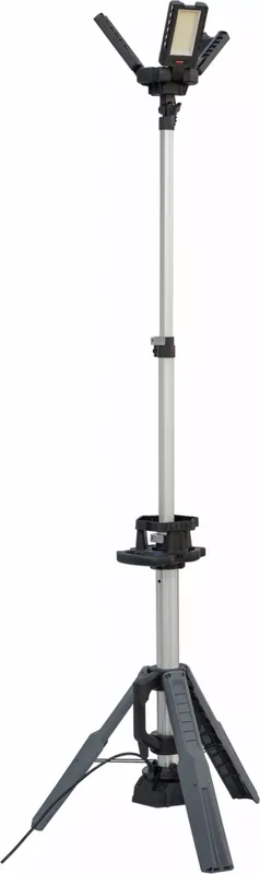 Brennenstuhl Professional 13050 T trépied projecteur LED de chantier trois têtes - 100W - 13500Lm - IP54