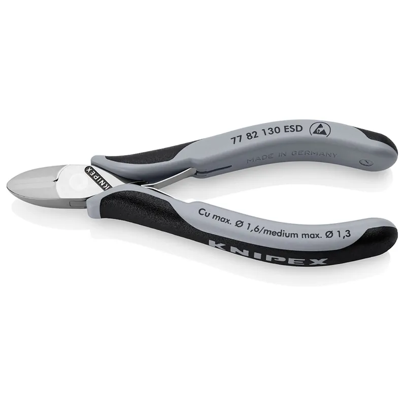 Knipex 77 82 130 ESD Pince coupante diagonale pour l‘électronique - 130mm