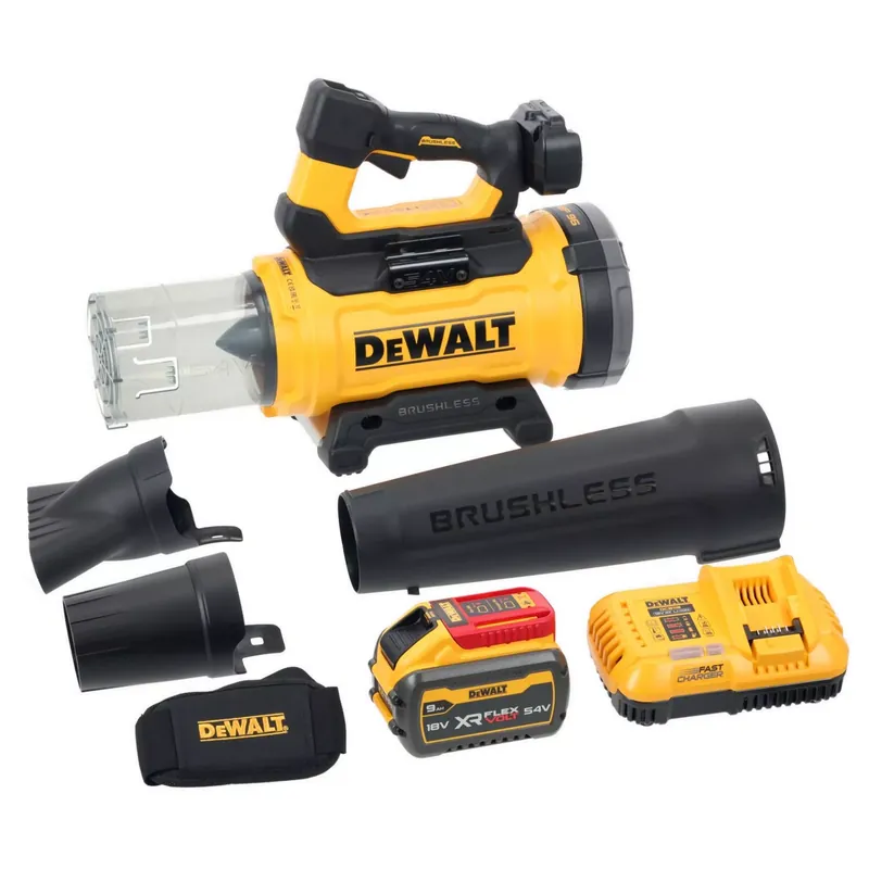 DeWALT DCMBL777X1 54V XR FLEXVOLT Souffleur à feuilles sans fil (1x 9.0Ah Batterie) - Sans balais
