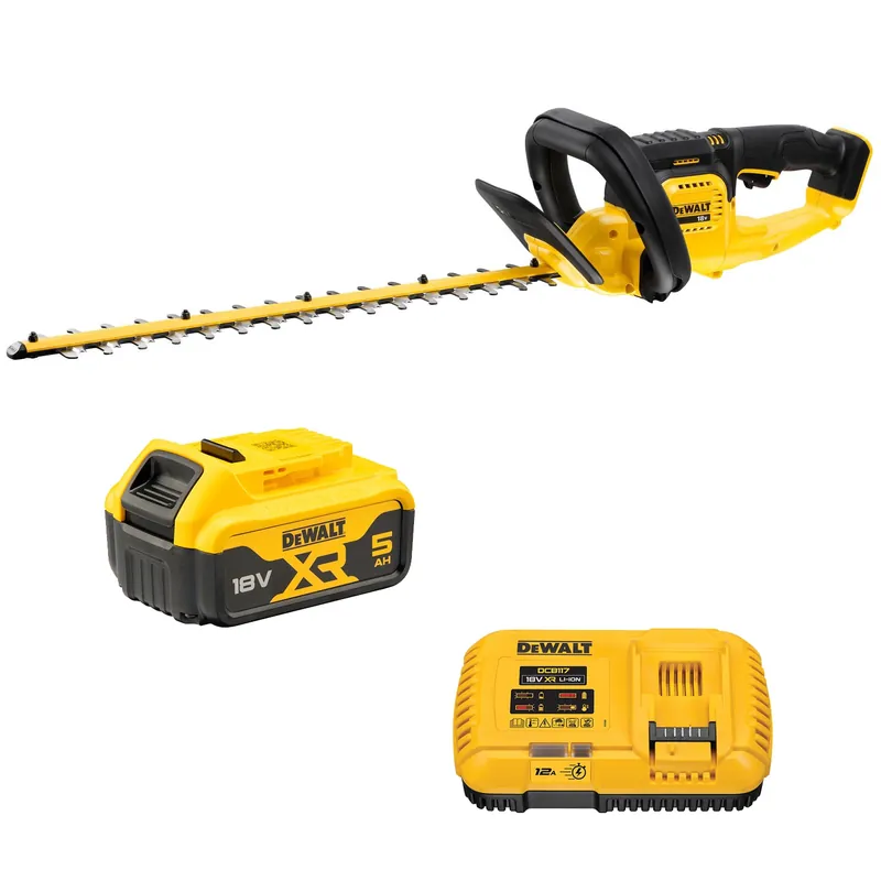 DeWALT DCMHT563P1 18V XR Li-Ion Ensemble Taille-haie à Batterie (1x Batterie 5.0Ah) - 550mm