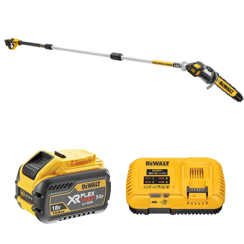 DeWALT DCMPS567P1-QW Kit de tronçonneuse télescopique à batterie Li-Ion 18 V XR (1 batterie de 5,0 Ah) - 20 cm
