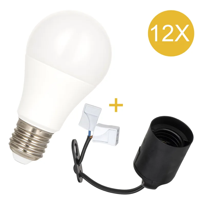 Bailey 144919 12-Pack Combi lampe LED - Connecteur E27 LH - 6W - 550Lm