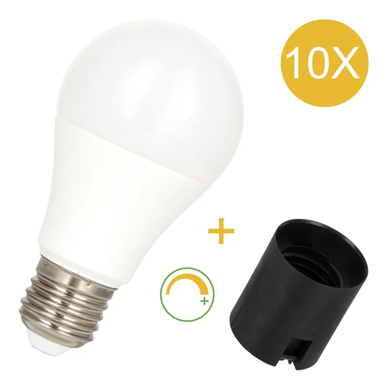 Bailey 146145 Pack de 10 lampes combinées LED - Douille E27 Plug-in - 8.5W - 806Lm