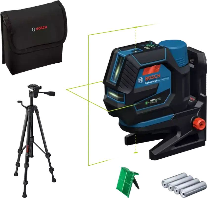 Bosch GCL 12V-50-22 CG 12V batterie Laser croix en sac + trépied (batteries incluses)