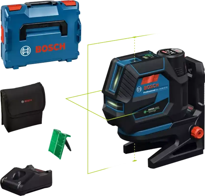 Bosch GCL 12V-50-22 CG 12V kit de niveau laser croix avec batterie (1x2,0Ah) dans L-Boxx