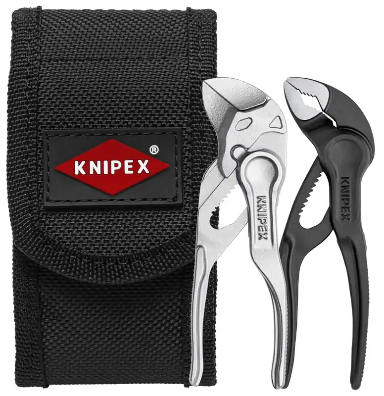 Knipex 00 20 72 V04 Jeu de pinces 2 pièces XS dans une pochette de ceinture - 2x 100 mm