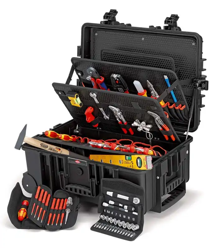 Knipex 00 21 37 Robust45 Set d‘outils électriques en mallette - 63 pièces