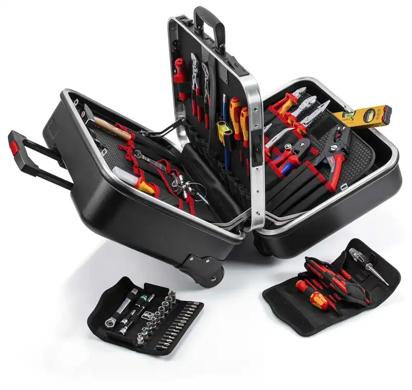 Knipex 00 21 41 BIG Twin Move Jeu d‘outils électriques en mallette - 63 pièces