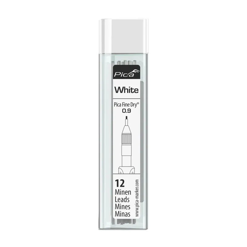 Pica 7032 Recharge fine sèche - Blanc (12 stylos)