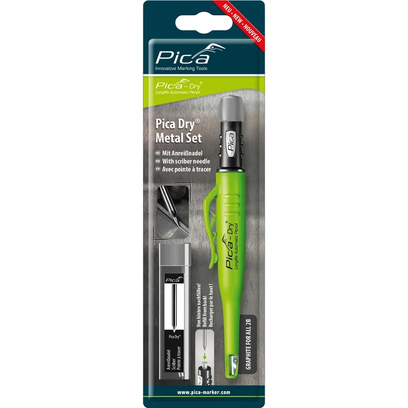 Pica 30800 Set métal sec + stylo à gratter