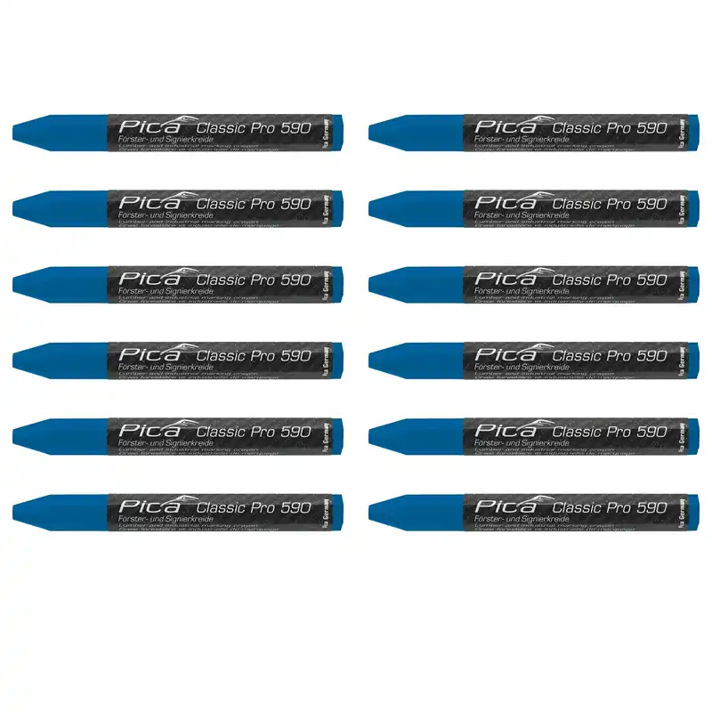 Pica 590/41 Marqueur Crayon Pro - Bleu - 12x120mm (12pcs)