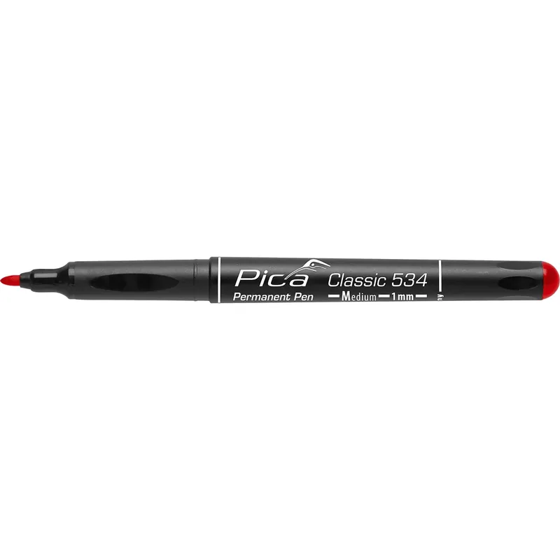 Pica 534/40 Classic Permanent Pen - Rond - Rouge - 1mm