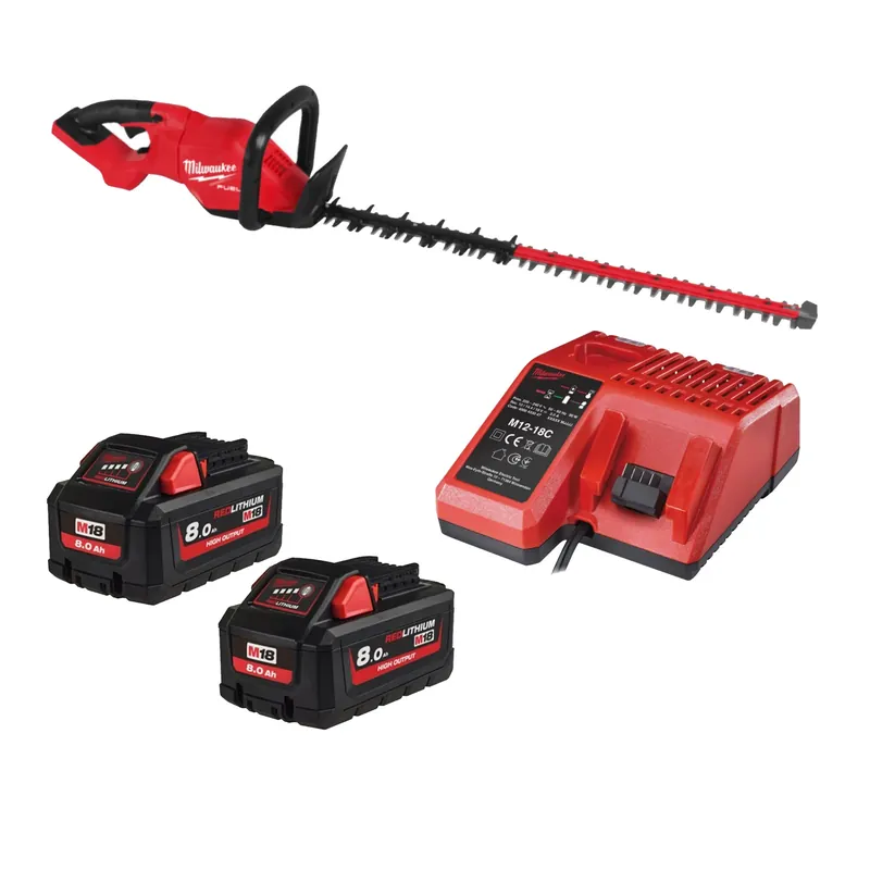 Milwaukee M18 FHET75G2-802 18V Li-ion taille-haie sans fil (2x batterie 8.0Ah) - 750 mm